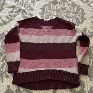 Striped V-Neck Sweater for Kids